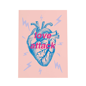 

Открытка O'paper paper Blue heart attack