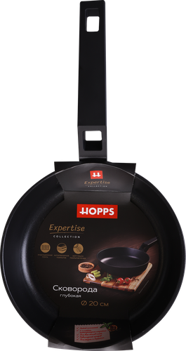 

Сковорода для индукции Hopps Expertise глубокая 20 см