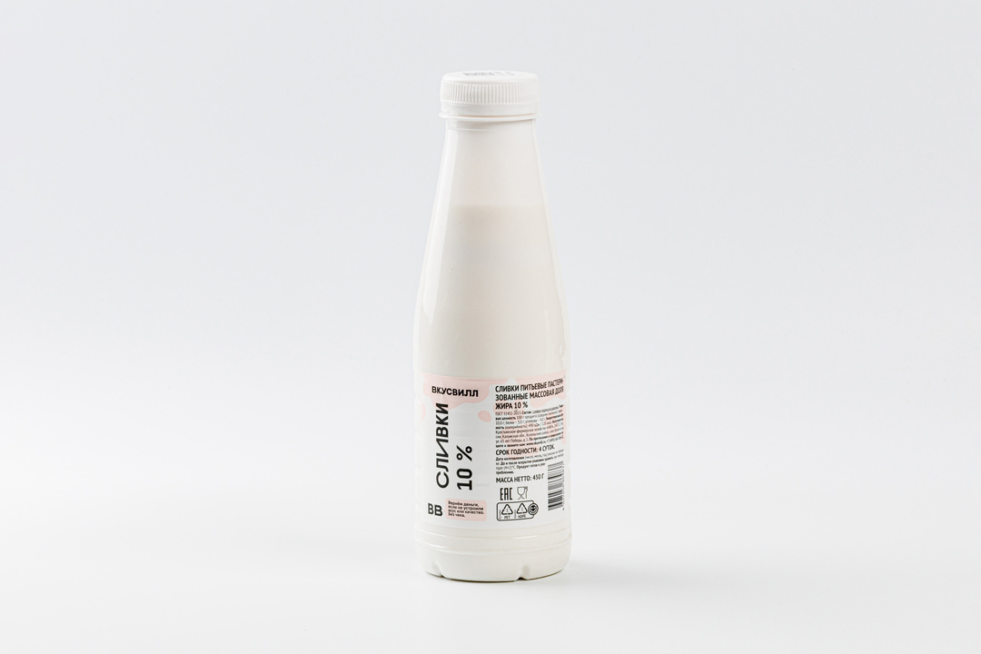 

Сливки 10%, 450 г