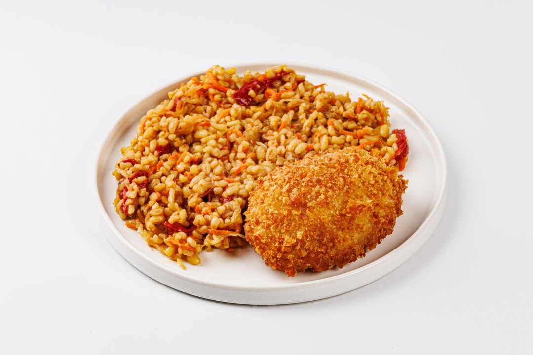 

Котлета из курицы и индейки с булгуром по-тайски ВкусВилл 250 г