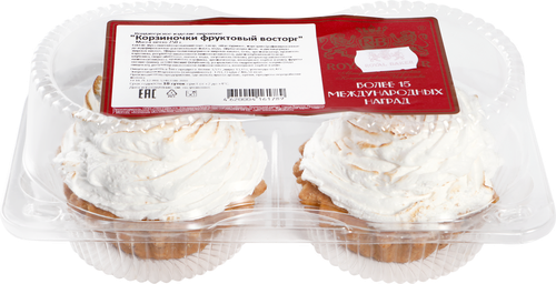 

Пирожное Royal Baker Корзиночка Фруктовый Восторг 250 г