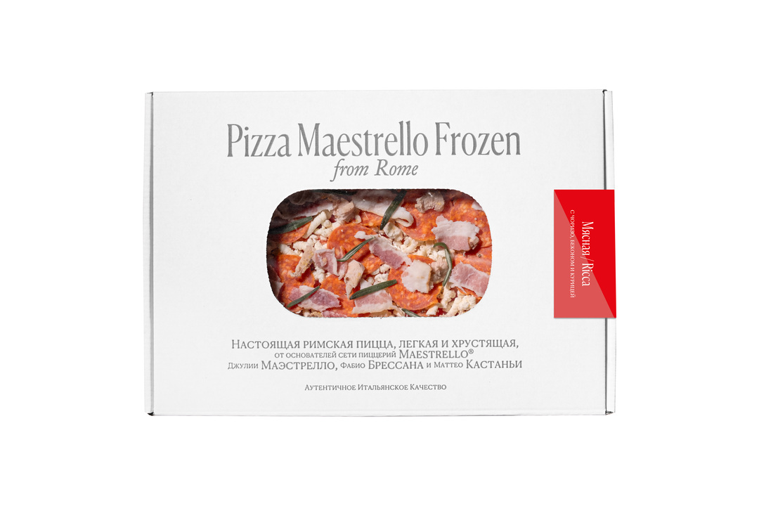 

Пицца римская Maestrello Мясная замороженная 445 г