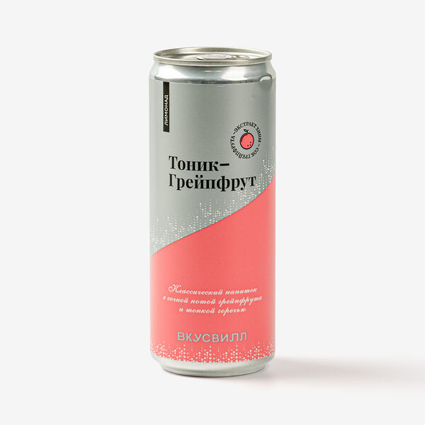 Лимонад Вкусвилл тоник-грейпфрут, 330 мл