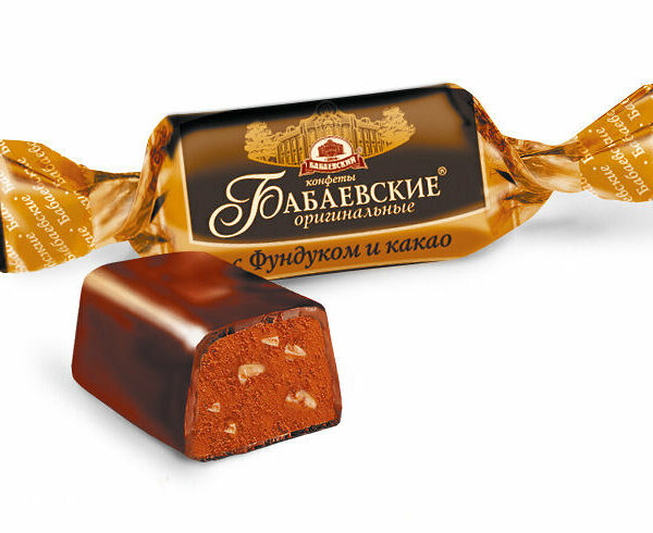 Конфеты Бабаевский Оригинальные с фундуком и какао вес