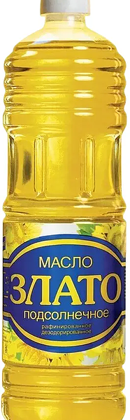 Масло подсолнечное Злато рафинированное 1 л