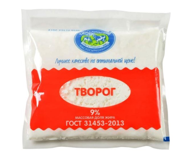 

Творог Тюкалинский маслосыркомбинат 9% 200 г