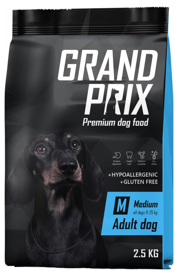 

Корм для собак средних пород Grand Prix Adult Medium 2500 г