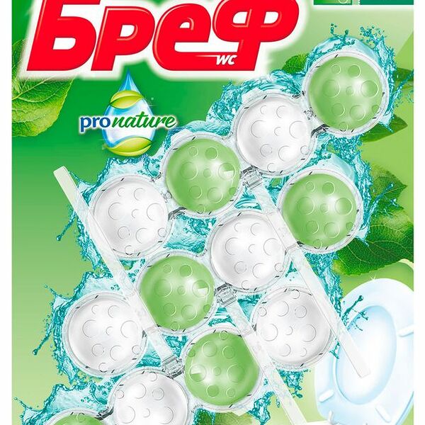 Блок для унитаза Бреф Pro Nature 3 шт. 150 г