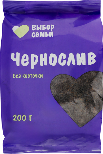 

Чернослив Выбор семьи без косточки 200 г
