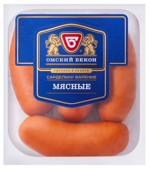 

Сардельки Омский Бекон Мясные вареные вес
