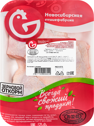 

Бедро куриное Новосибирская птицефабрика охлажденное вес