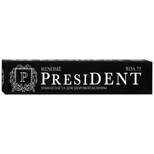 Зубная паста President Renome для здоровой белизны, 75 мл
