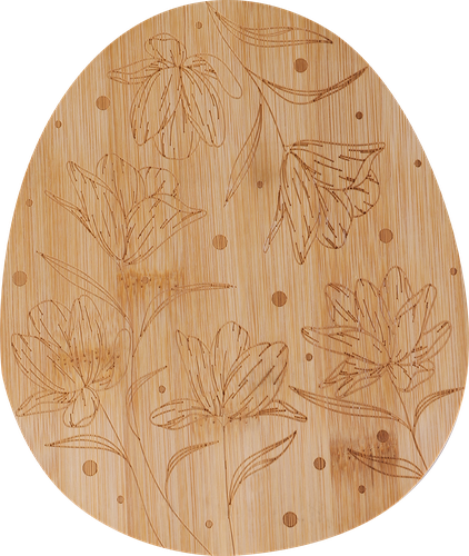 

Доска Homeclub Easter egg 19х16х1.5 см бамбук в ассортименте