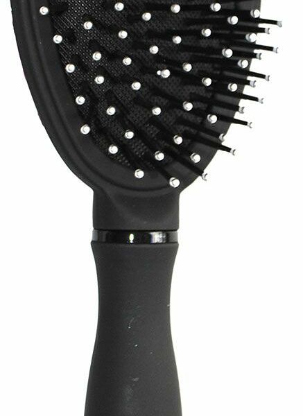 Щетка для волос черная массажная овальная ТМ Studio style (Студио стайл)