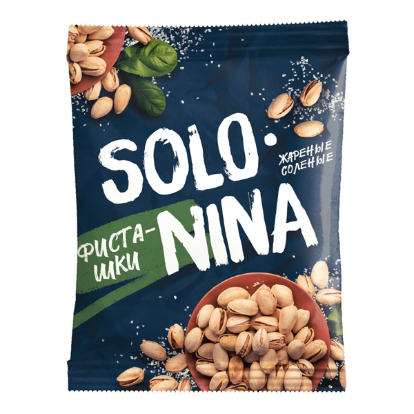 Фисташки Solo Nina жареные соленые 45 г