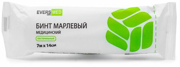 Бинт марлевый Evers Life медицинский нестерильный 7 м х 14 см