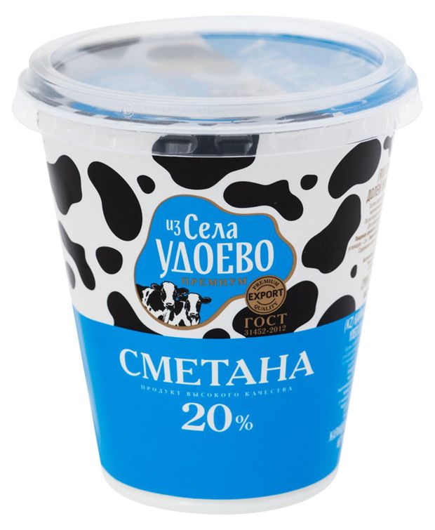 

Сметана Из Села Удоево 20 % 300 г