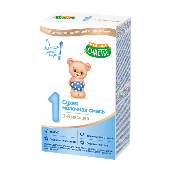 Смесь сухая молочная Маленькое счастье 0-6мес 300г ДП
