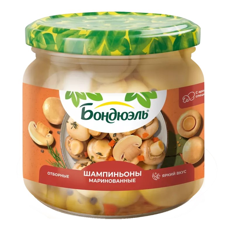 

Шампиньоны Бондюэль Маринованные 350 г