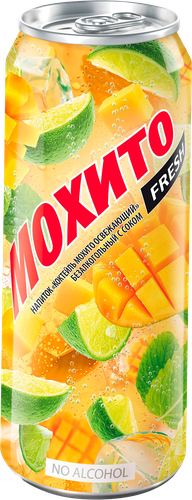 

Напиток Мохито Fresh Манго безалкогольный газированный 450 мл