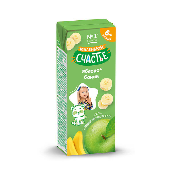 Нектар Маленькое счастье яблоко банан 0,2л ДП