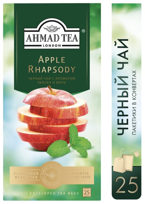 

Чай черный Ahmad Tea Apple Rhapsody 25 пакетиков 37.5 г