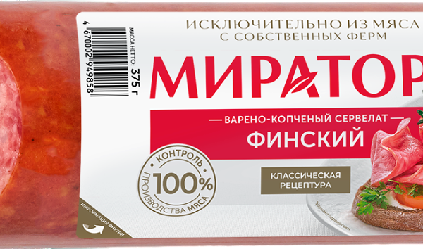 Сервелат Финский Мираторг, 375 г