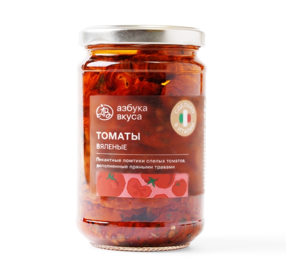 

Томаты вяленые в подсолнечном масле, «Азбука вкуса», 280 г, Италия