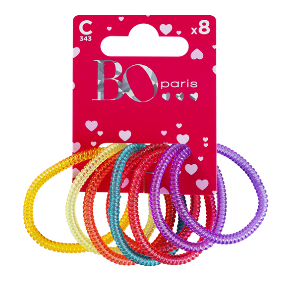 Резинки для волос BO PARIS 8шт в наборе