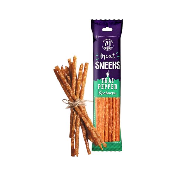 Изделие колбасное из мяса ц/б Колбаса СНИКС Тайский перец с/к в/с 80г МГС Велес Мит