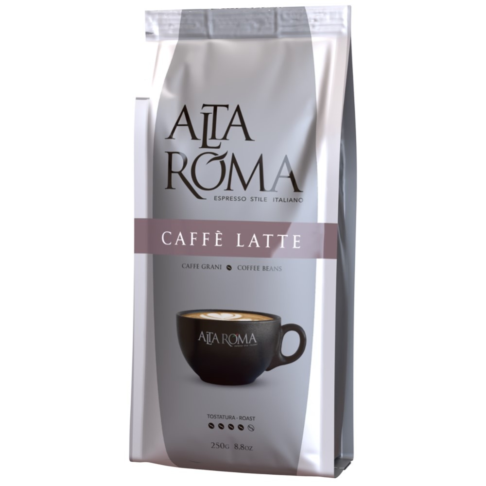 

Кофе зерновой Alta roma Caffe Latte 250 г