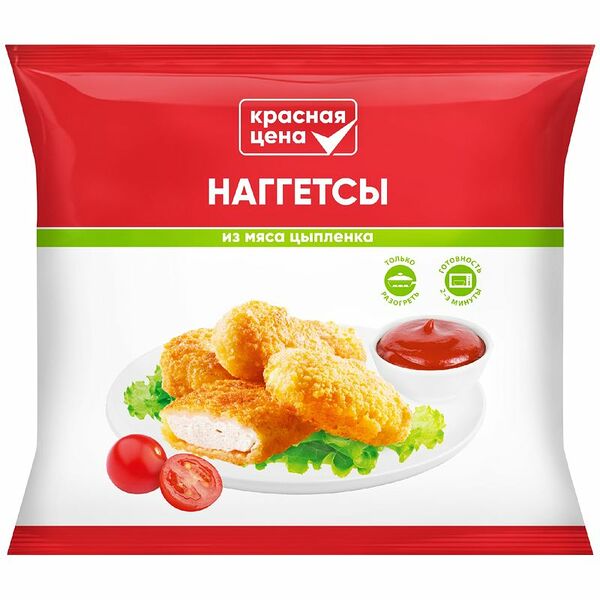 Наггетсы Красная Цена из мяса цыпленка 300 г