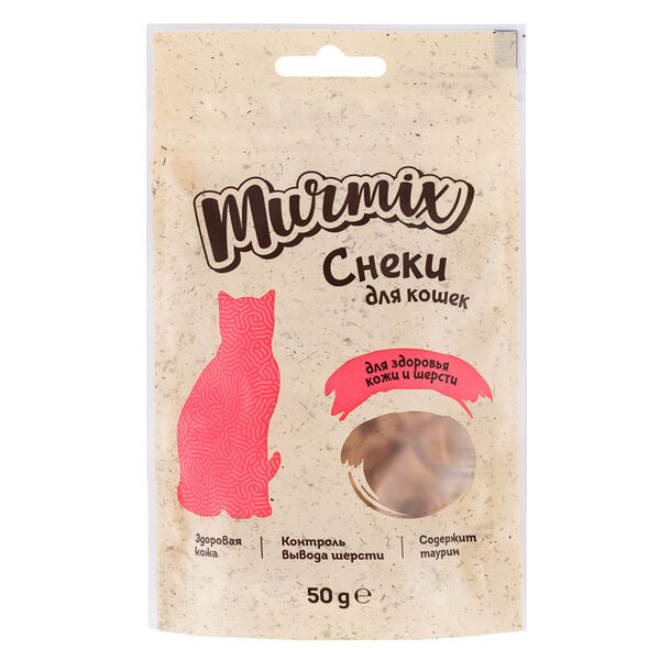 Лакомство для кошек, снеки для кожи и шерсти