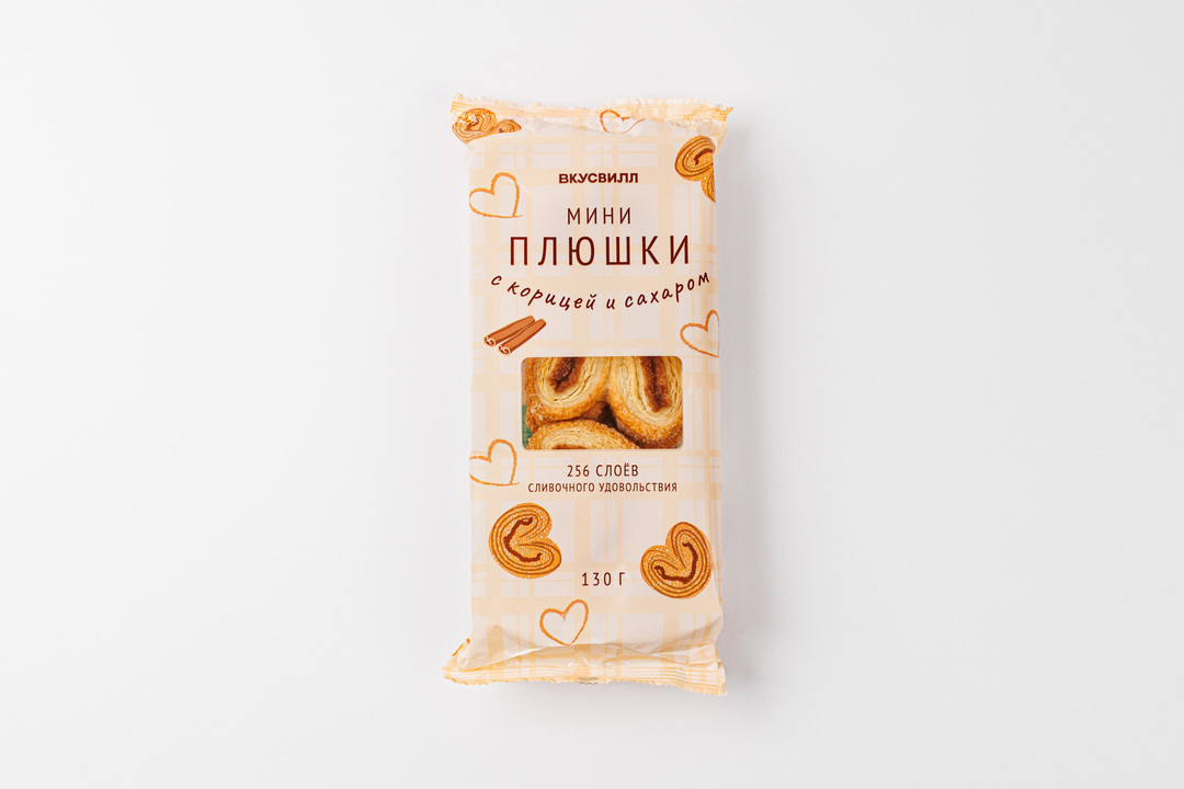 

Мини плюшки ВкусВилл с корицей и сахаром 130 г