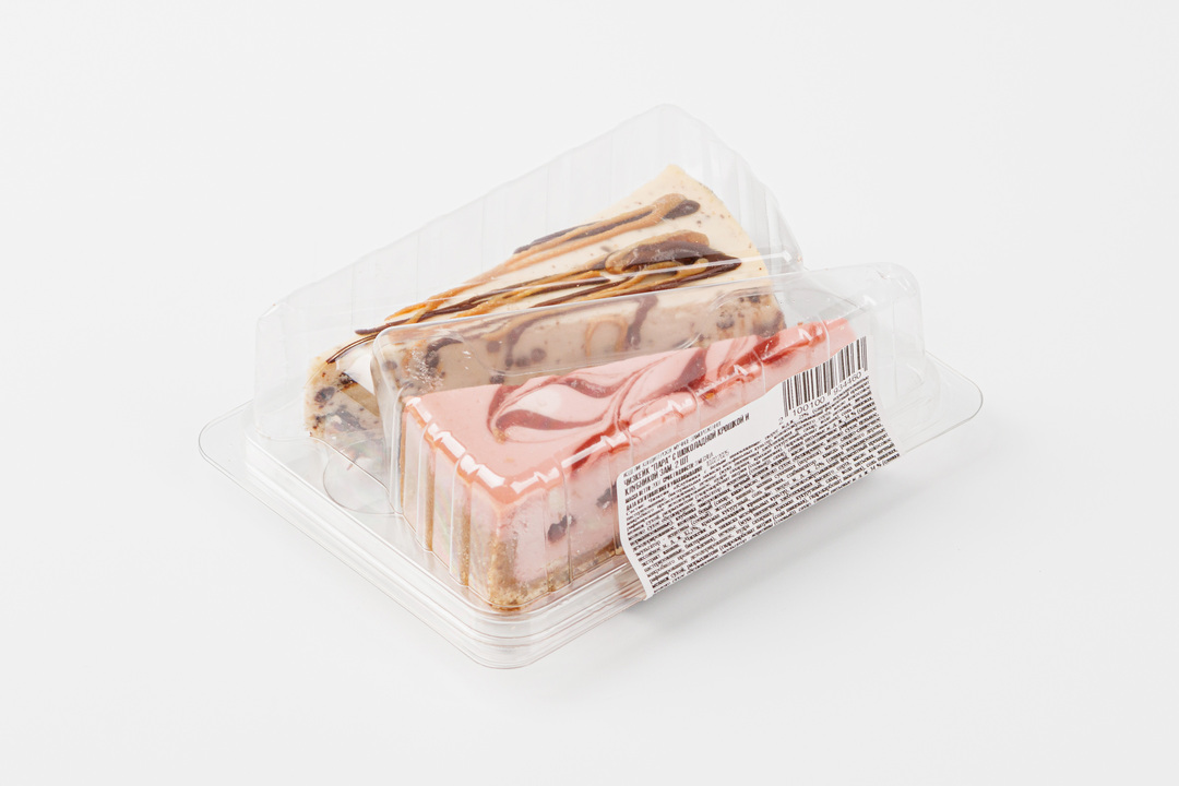 

Чизкейк Пара с шоколадом крошкой и клубникой заморозка 2 шт 200 г