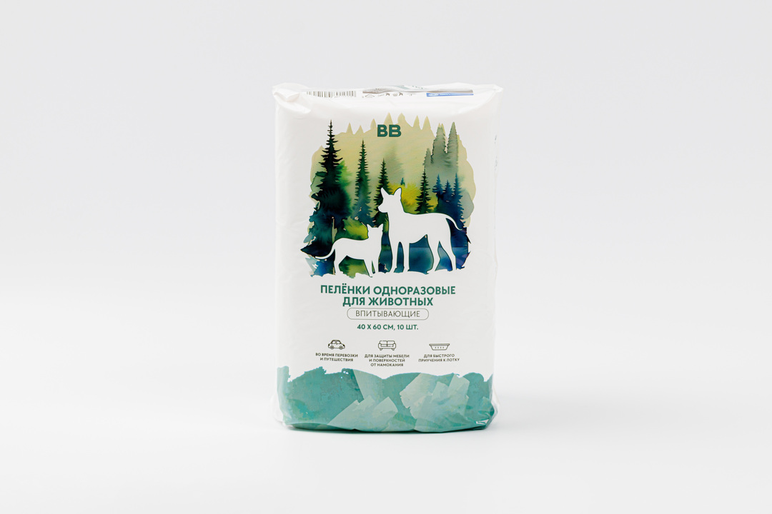 

Пеленки одноразовые ВкусВилл впитывающие для животных 40х60 см