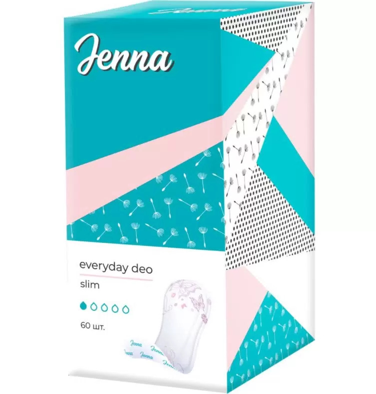 

Прокладки ежедневные Jenna Everyday Deo Slim 60 шт