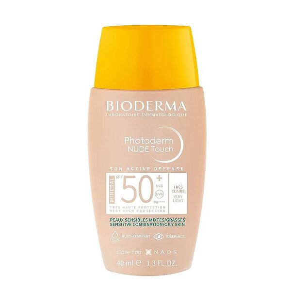 Флюид для лица и шеи Bioderma Photoderm Nude Touch очень светлый оттенок SPF 50+ 40 мл