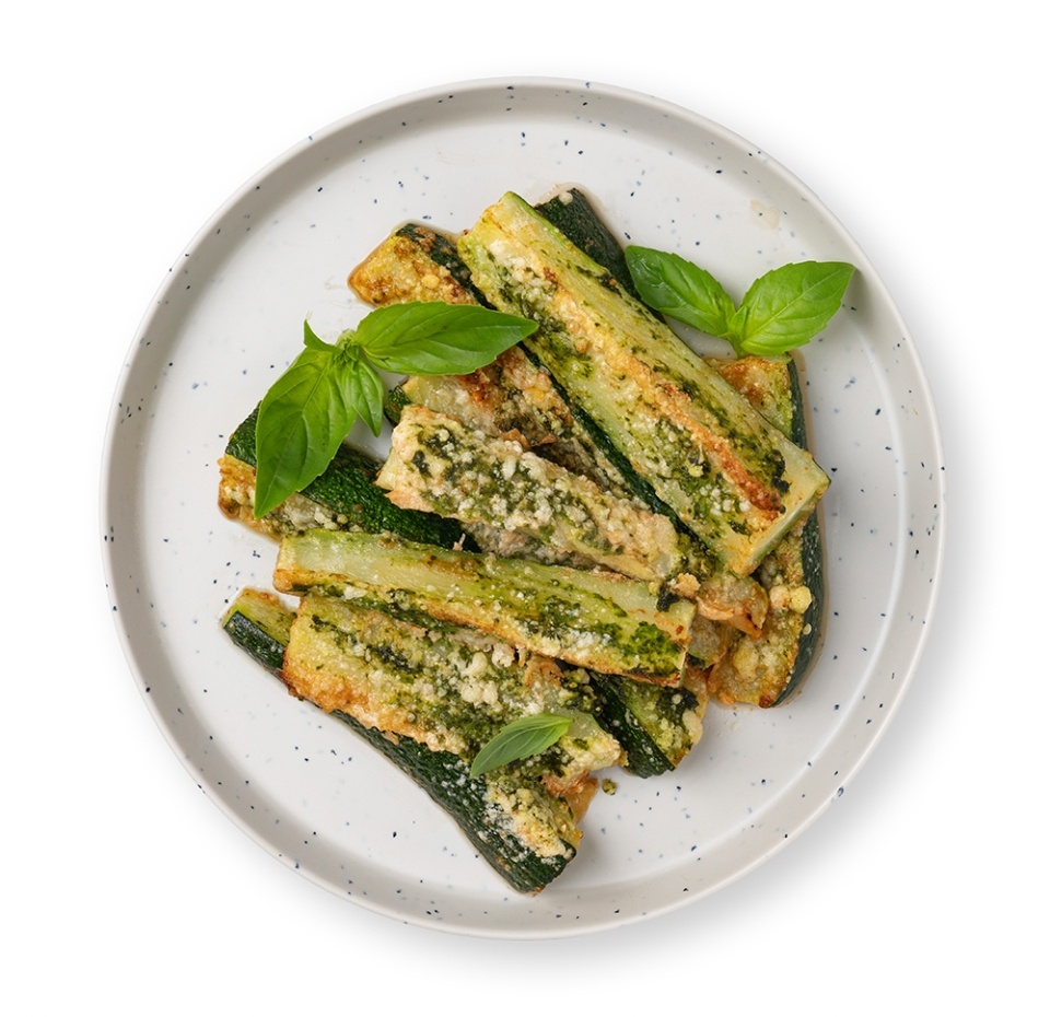 

Цукини Азбука life запеченные с пармезаном и соусом песто 150 г