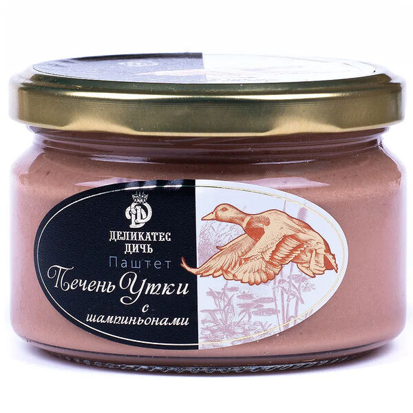 Паштет Деликатес Дичь из утиной печени с шампанским 200 г