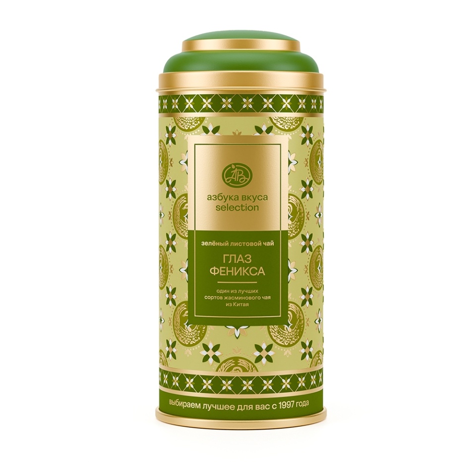 

Чай зеленый Азбука вкуса Selection Глаз Феникса листовой с добавками 150 г