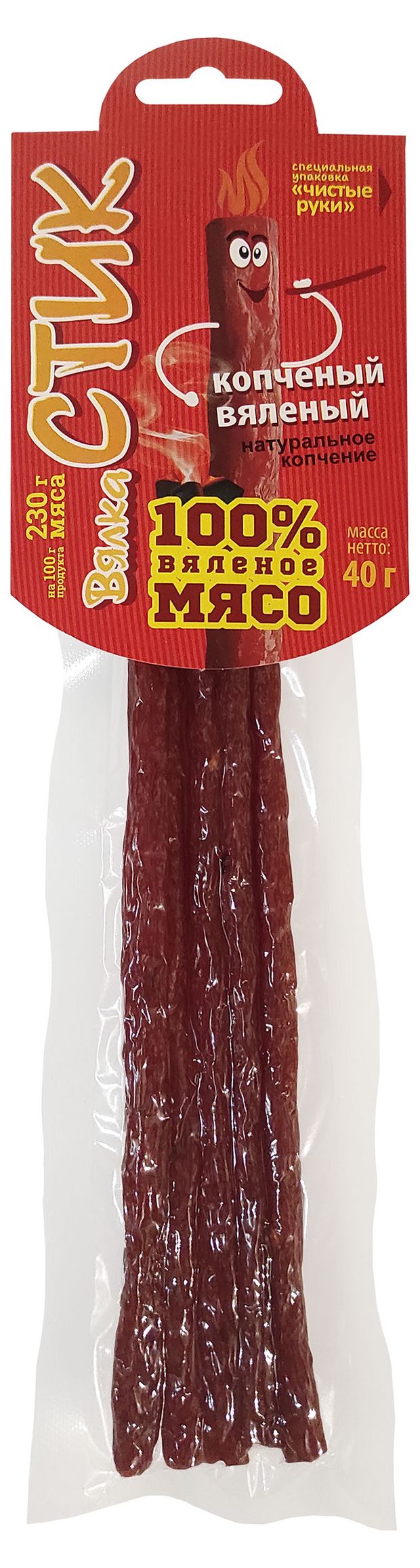 

Стик Вялка вяленый куриный копченый 40 гр