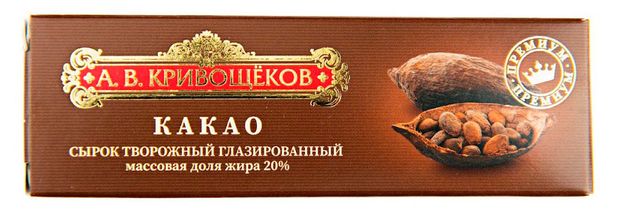 

Сырок глазированный А.В. Кривощеков Премиум с какао 20% 38 г