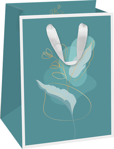 Пакет подарочный Paketiko Dune 14х19х11 см, дизайн в ассортименте