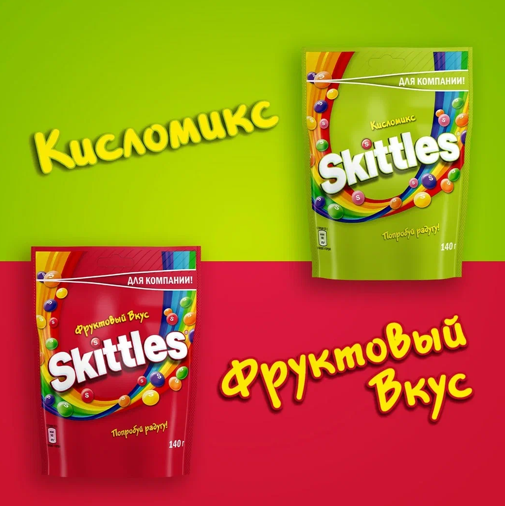 

Драже Skittles Фруктовый вкус 140 г