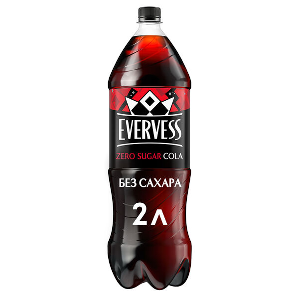 Напиток газированный Evervess Cola Zero Sugar без сахара 2 л