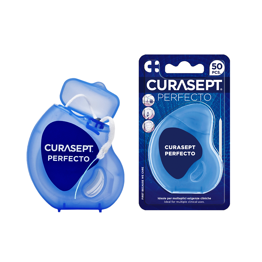 

Зубная нить Curasept Flossline Perfecto губчатая мягковолокнистая 50 шт.