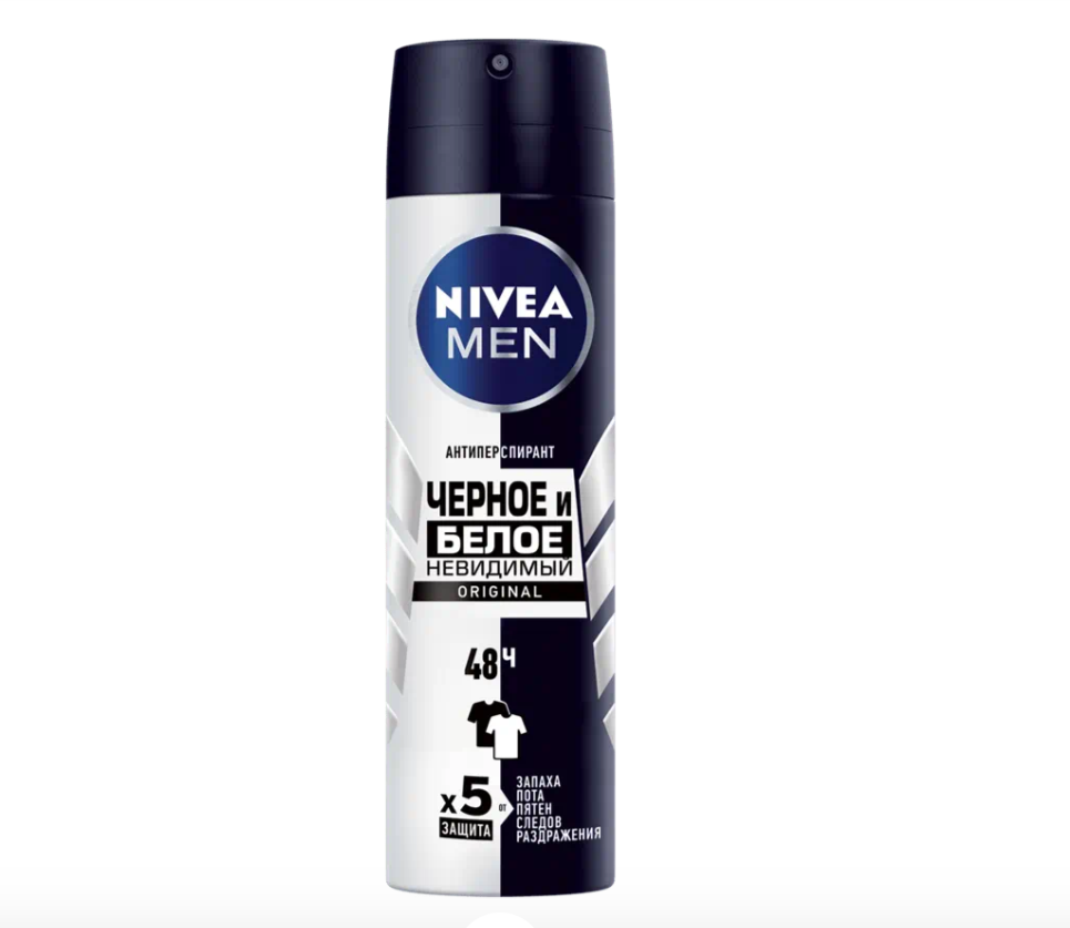 

Антиперспирант мужской Nivea Men Original Невидимый для черного и белого 150 мл
