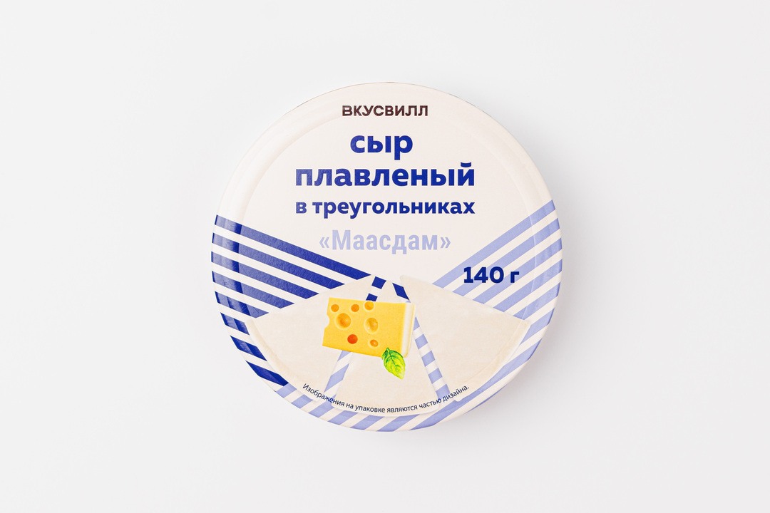 

Сыр плавленый ВкусВилл Маасдам в треугольниках 140 г