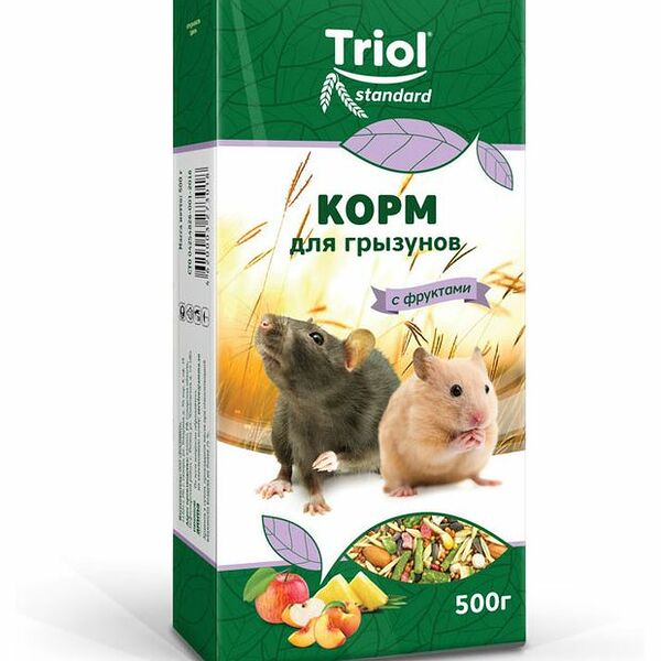 Корм для грызунов с фруктами ТМ Triol (Триол) 500 г